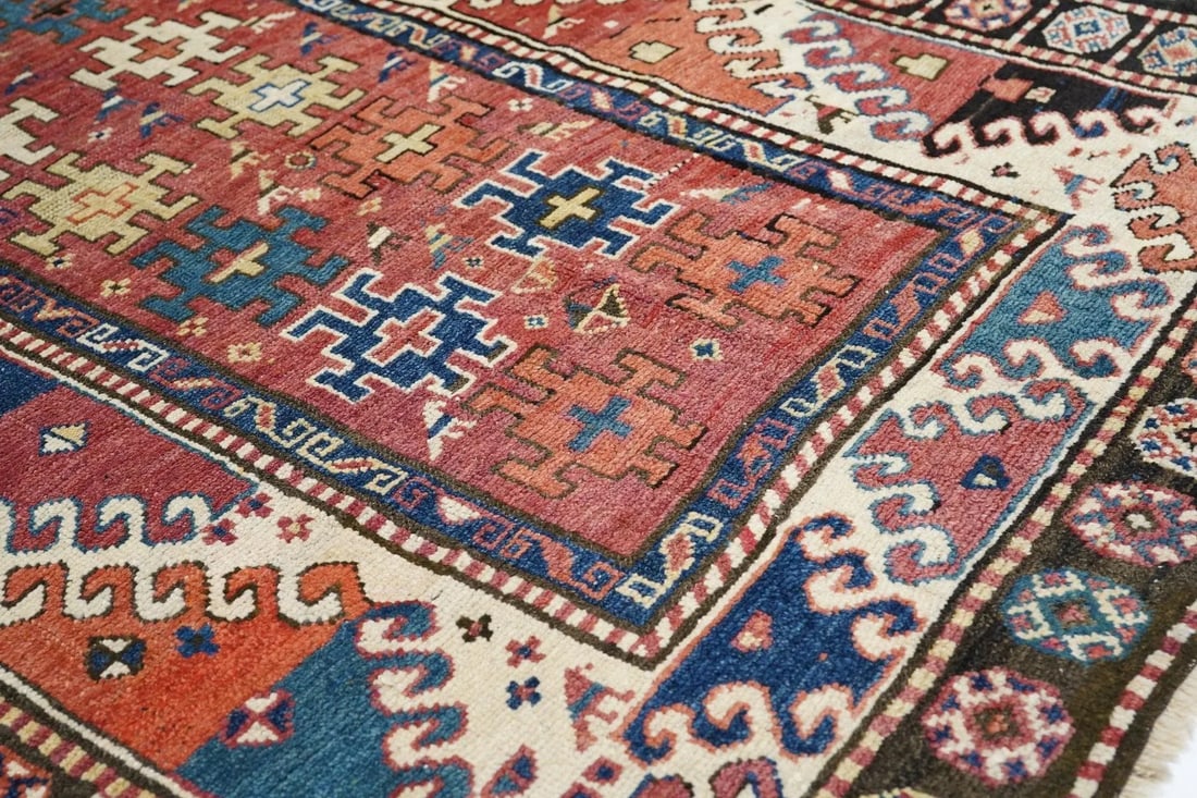 Antique Kazak Borcholo Rug 4'7'' X 8'0'' - 10
