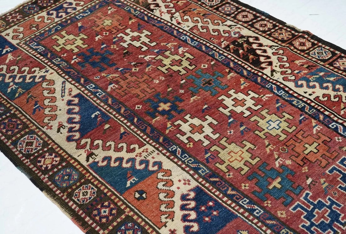 Antique Kazak Borcholo Rug 4'7'' X 8'0'' - 11