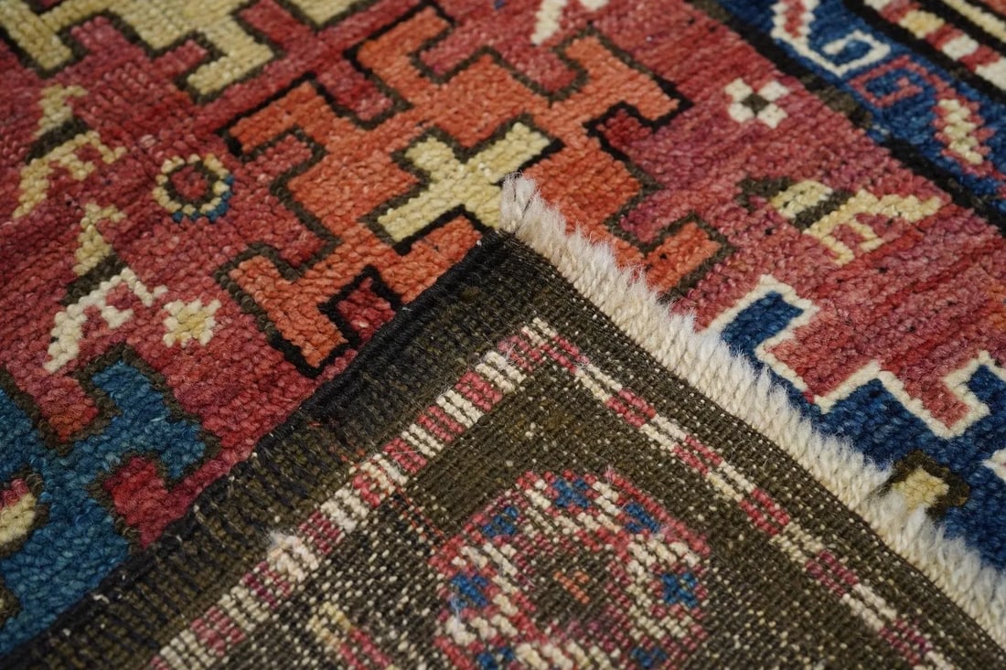 Antique Kazak Borcholo Rug 4'7'' X 8'0'' - 6