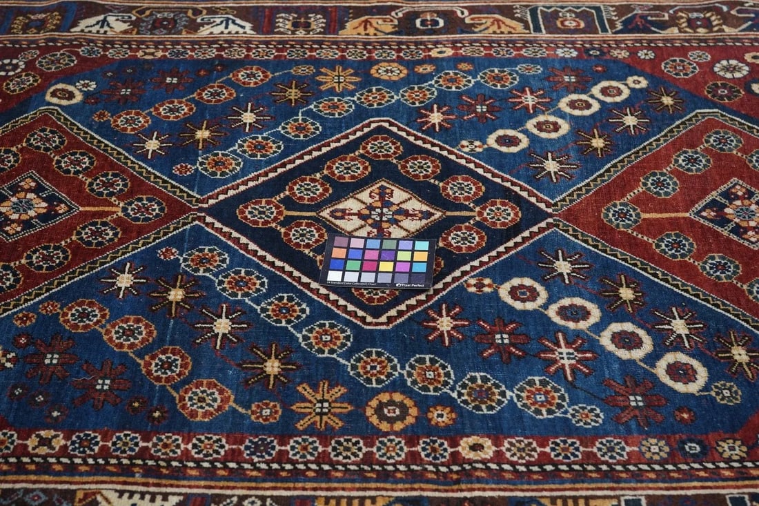Antique Qashqai Rug 4'1'' x 6'10'' - 10