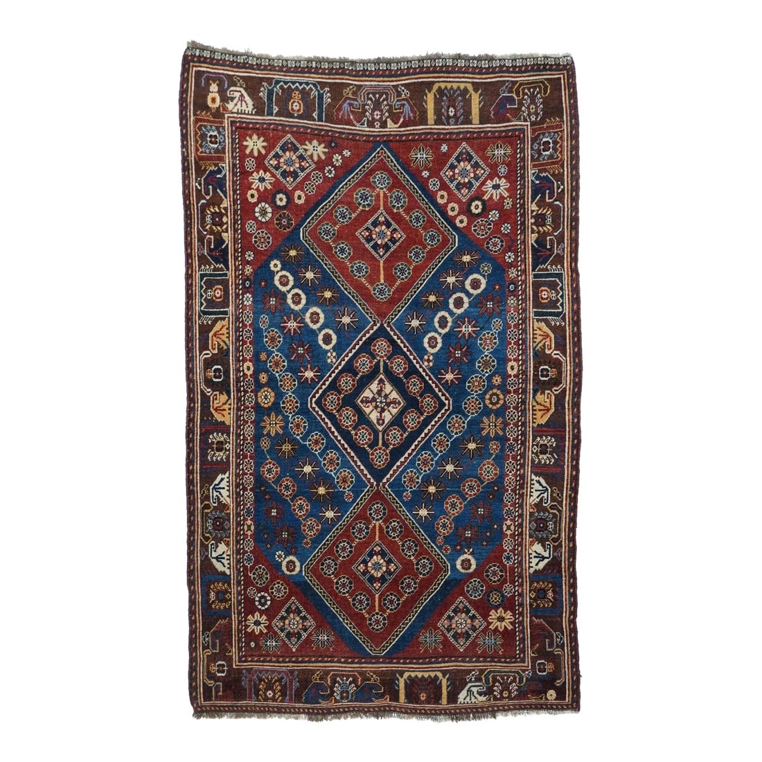 Antique Qashqai Rug 4'1'' x 6'10'' (1 of 10)