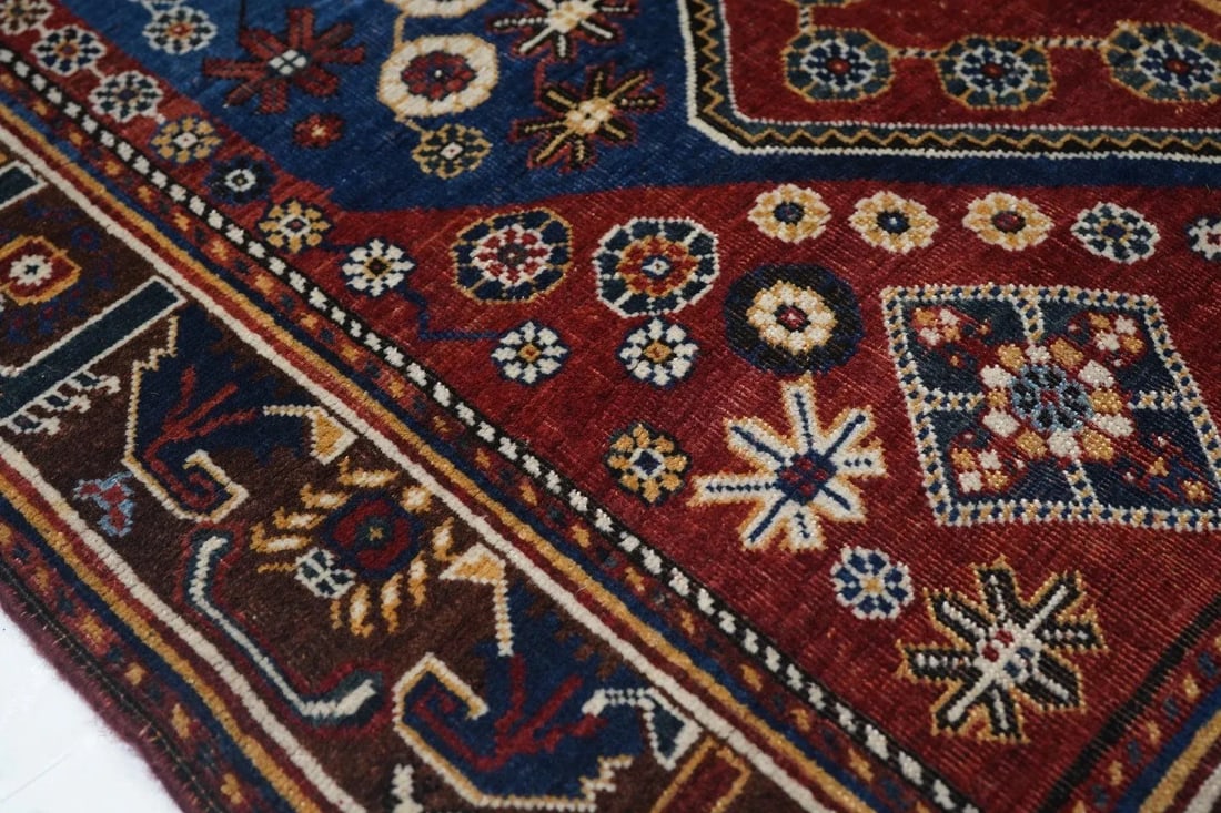 Antique Qashqai Rug 4'1'' x 6'10'' - 6