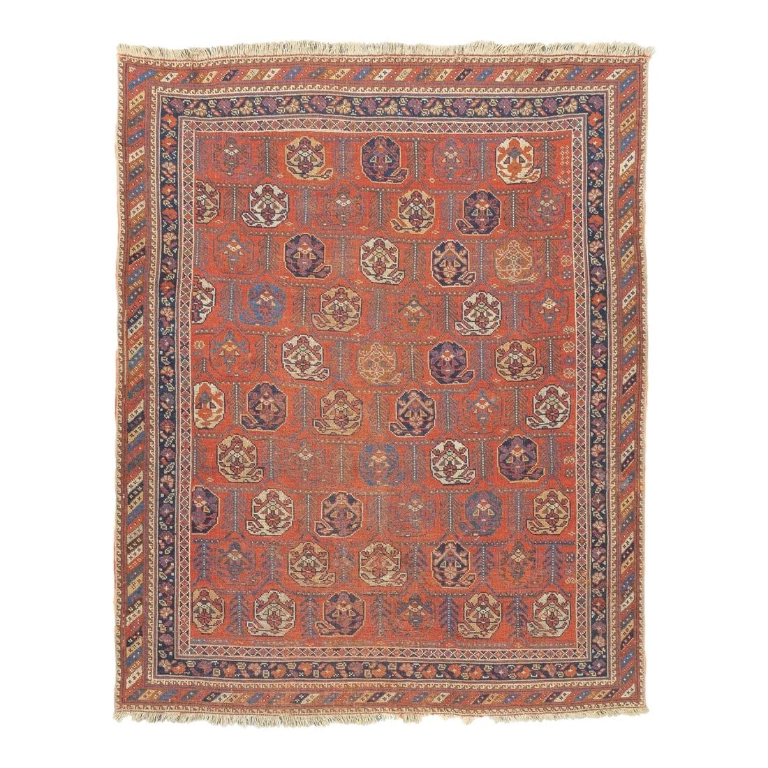 Late 18th Century Antique Persian Afshar Rug 4'2'' x 5'1'' (1 of 12)