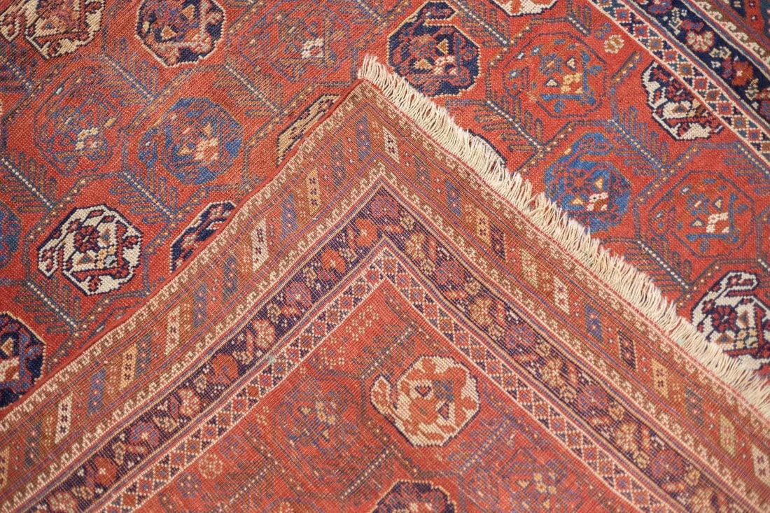 Late 18th Century Antique Persian Afshar Rug 4'2'' x 5'1'' - 3