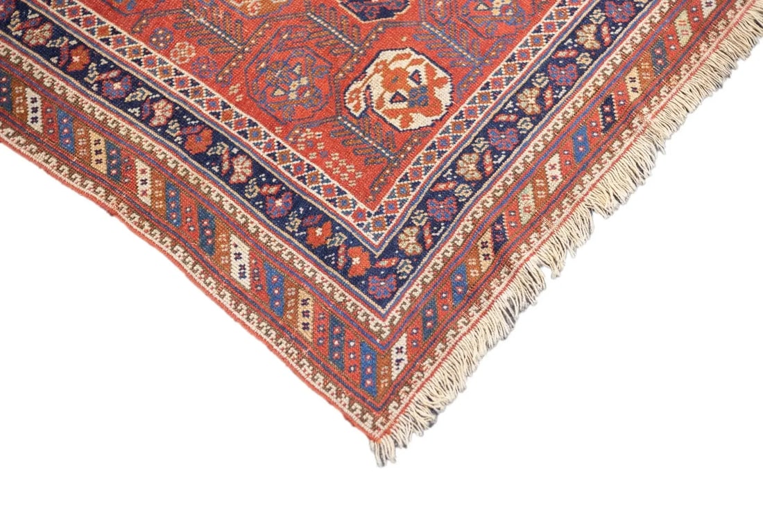 Late 18th Century Antique Persian Afshar Rug 4'2'' x 5'1'' - 6