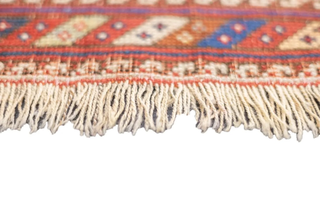 Late 18th Century Antique Persian Afshar Rug 4'2'' x 5'1'' - 7