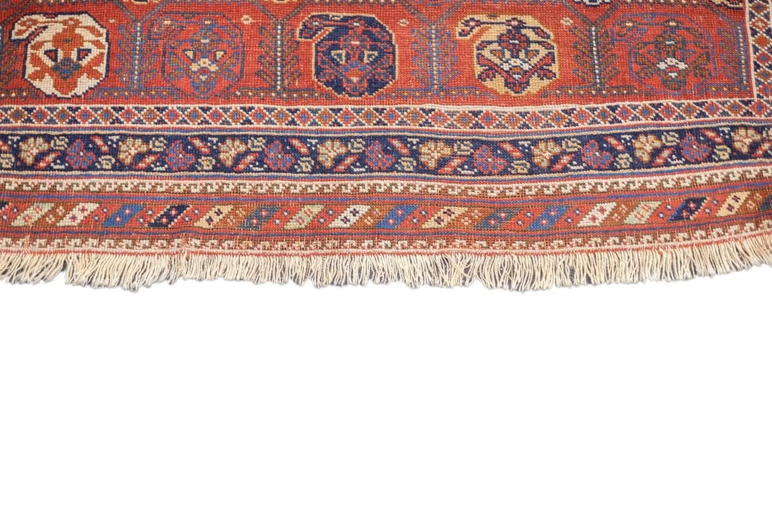Late 18th Century Antique Persian Afshar Rug 4'2'' x 5'1'' - 8