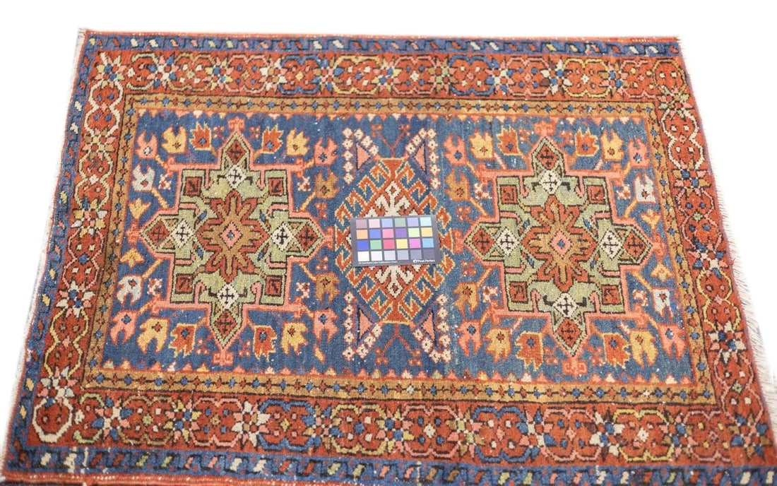 Antique Persian Heriz Rug 3'1'' x 3'11'' - 12