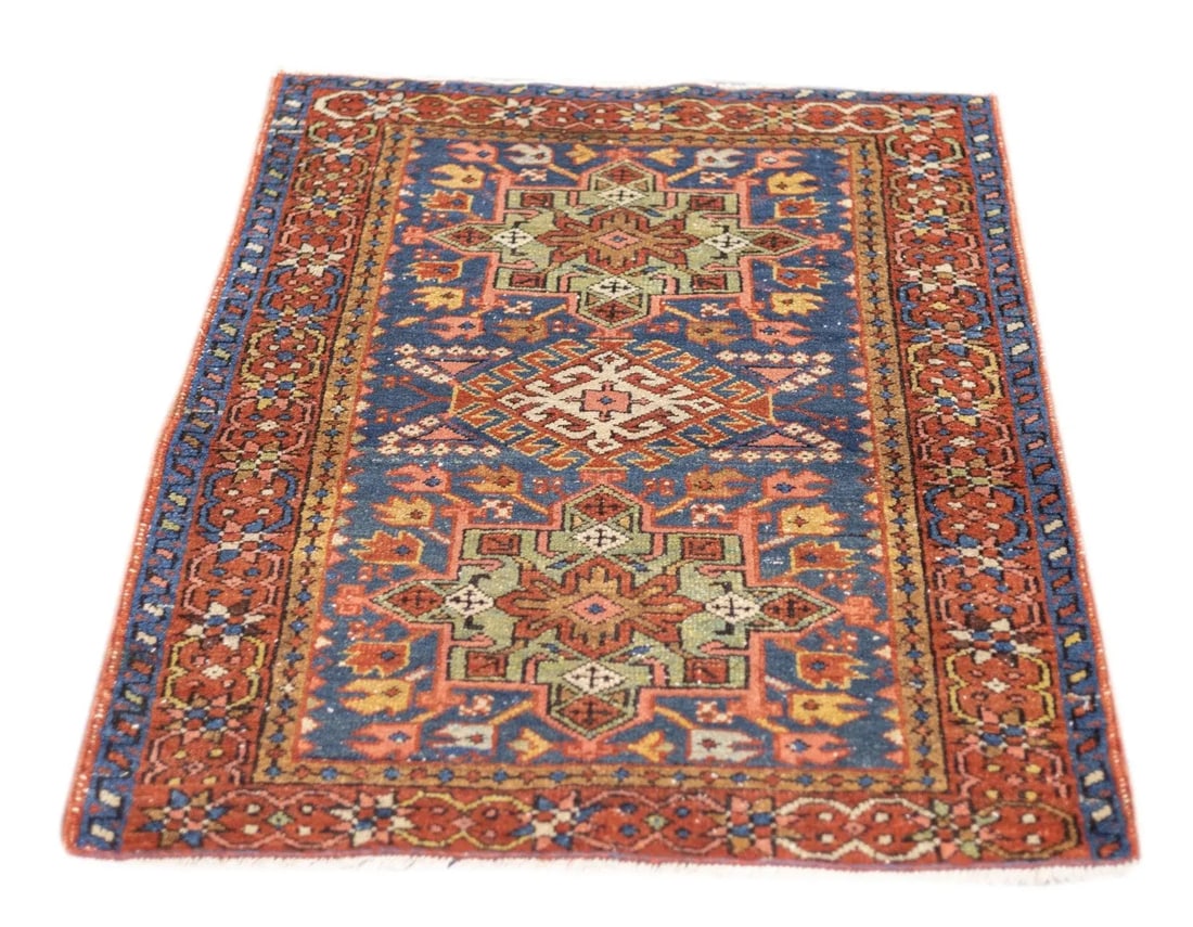 Antique Persian Heriz Rug 3'1'' x 3'11'' - 2
