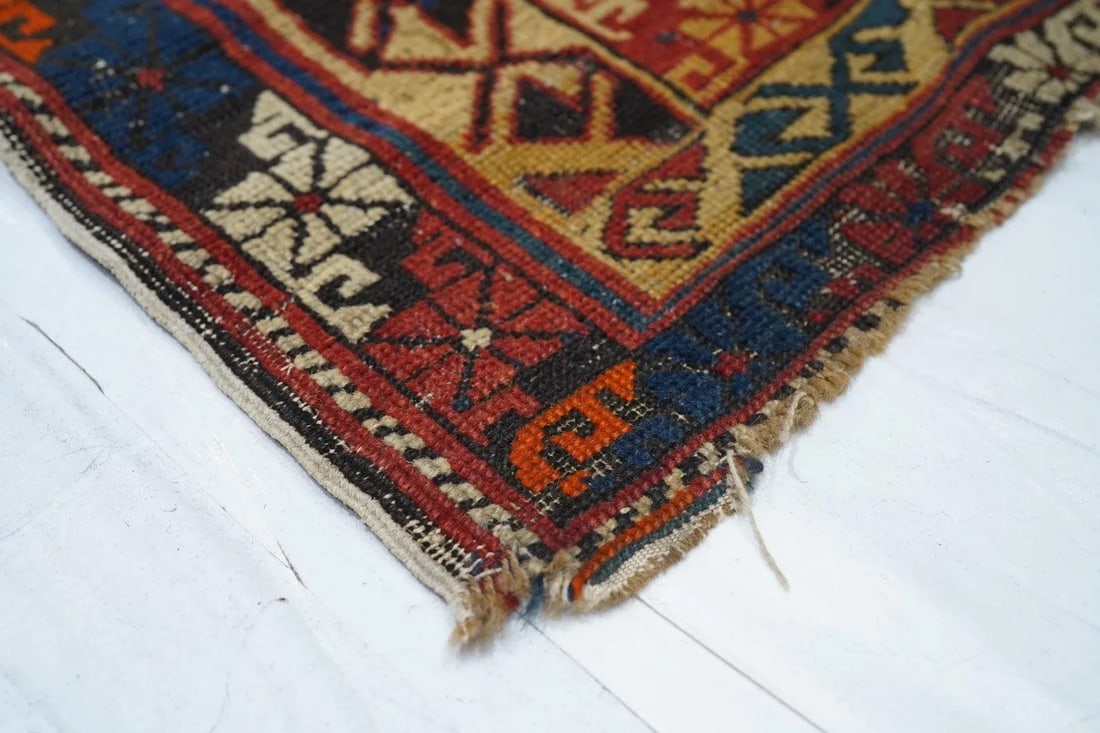 Antique Kuba Rug 3'9'' x 6'3'' - 3