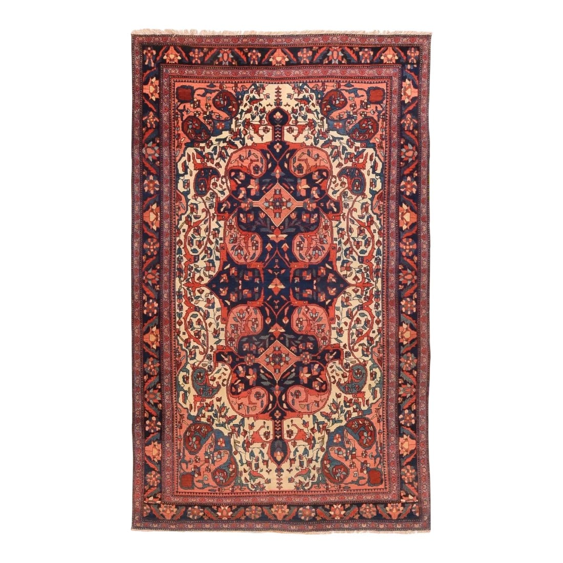 Late 18th Century Antique Sarouk Rug 4'1'' x 6'9'' (1 of 3)