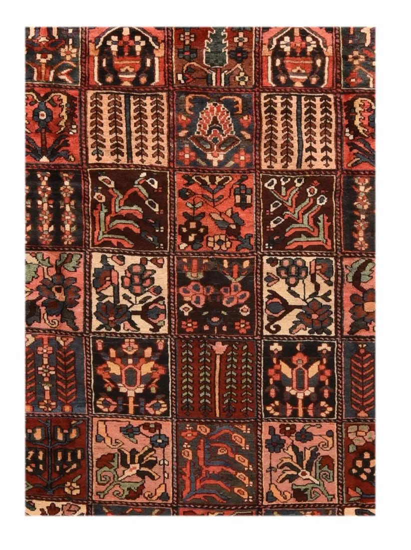 Vintage Bakhtiari Rug 10'9'' X 14'0'' - 3