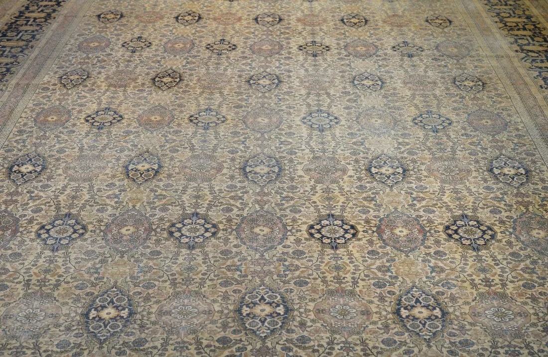 Late 19th Century Antique Kashan Rug 10'3'' x 13'6'' - 10