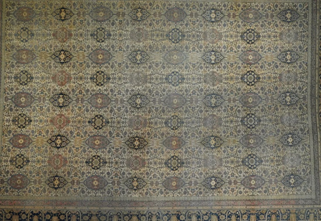 Late 19th Century Antique Kashan Rug 10'3'' x 13'6'' - 5
