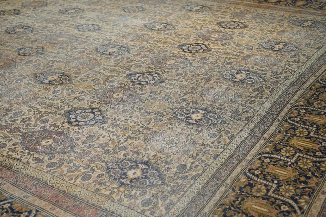 Late 19th Century Antique Kashan Rug 10'3'' x 13'6'' - 8