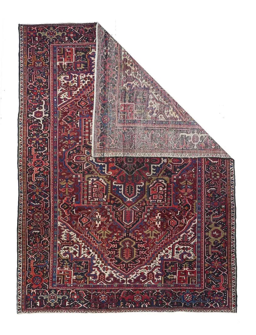 Vintage Heriz Rug 7'9'' X 10'8'' - 2