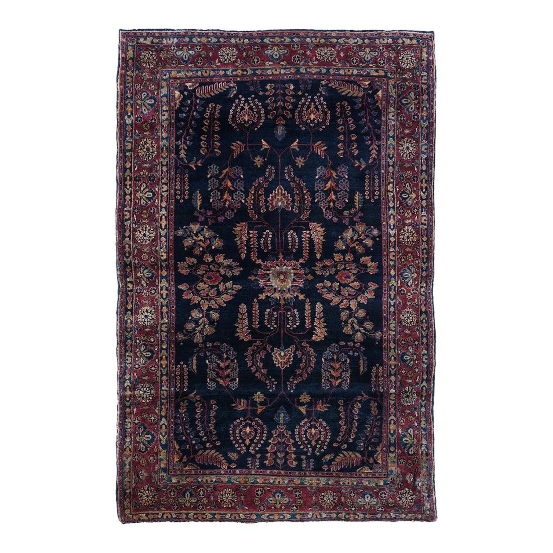 Antique Sarouk Rug 4'1'' x 6'7'' (1 of 11)