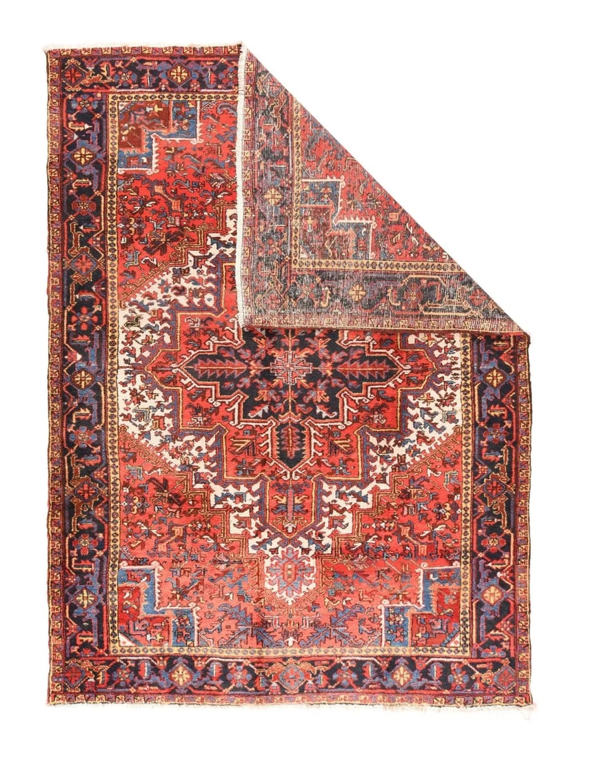 Antique Heriz Rug 7'9'' x 10'11'' - 2