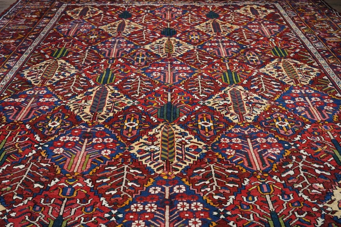 1960s Vintage Bakhtiari Rug 12'2'' x 16'7'' - 10