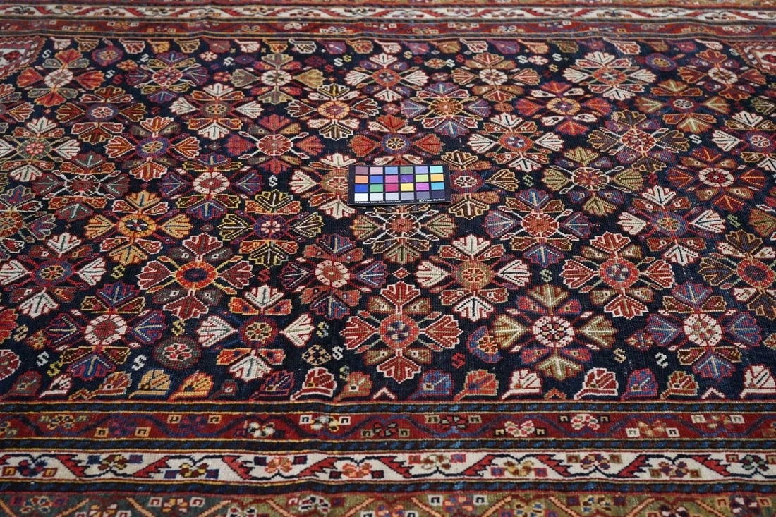 Antique Qashqai Rug 4'6'' x 8'2'' - 11