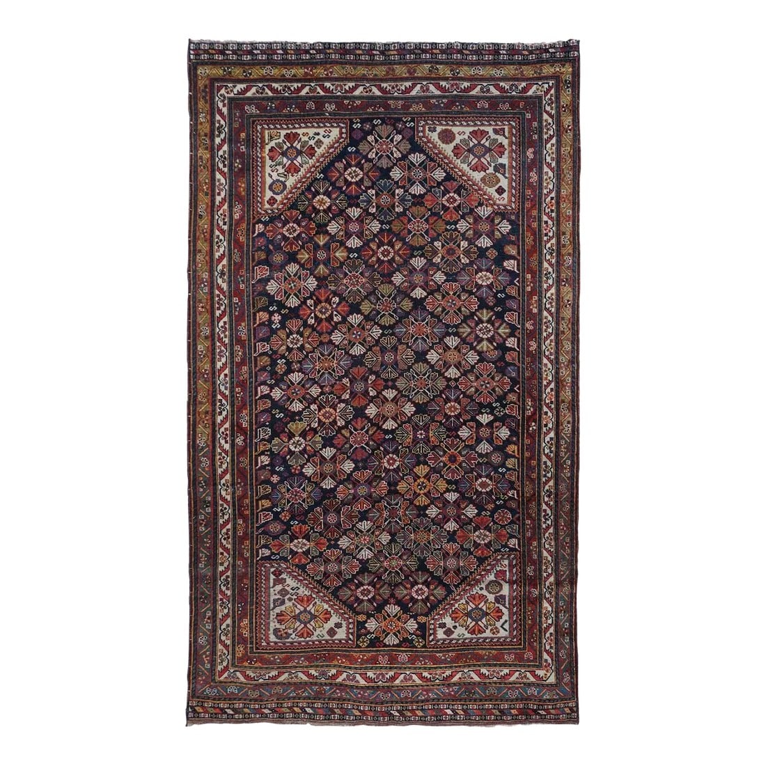 Antique Qashqai Rug 4'6'' x 8'2'' (1 of 11)