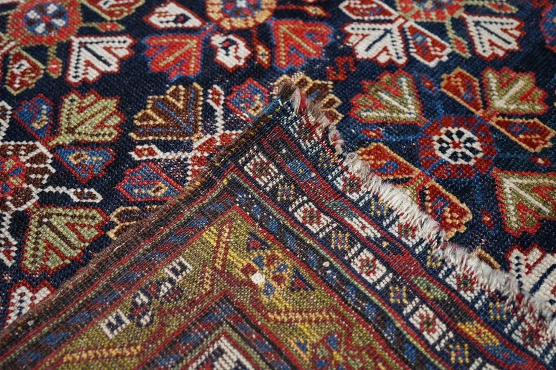 Antique Qashqai Rug 4'6'' x 8'2'' - 3