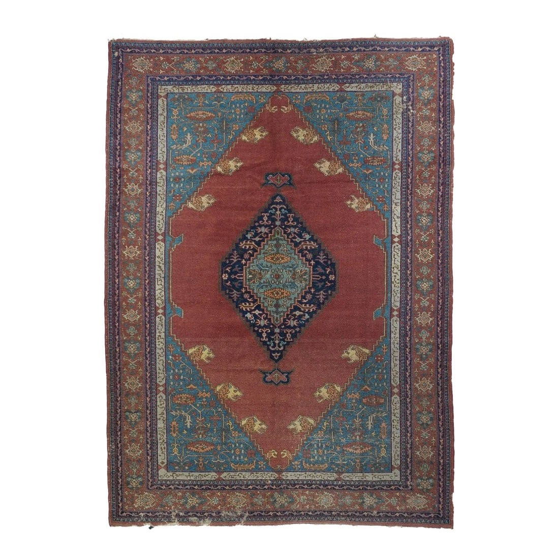 Late 18th Century Antique Turkish (Serapi/Bakshayesh Design) Rug 7' x 10' (1 of 6)