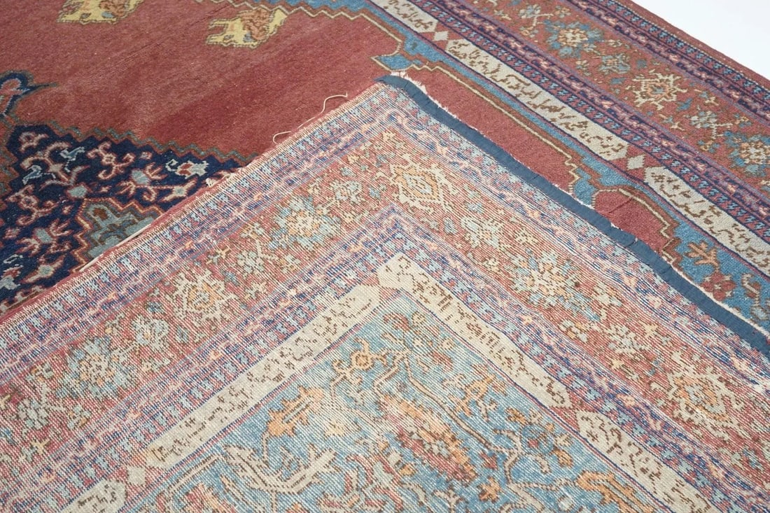 Late 18th Century Antique Turkish (Serapi/Bakshayesh Design) Rug 7' x 10' - 6