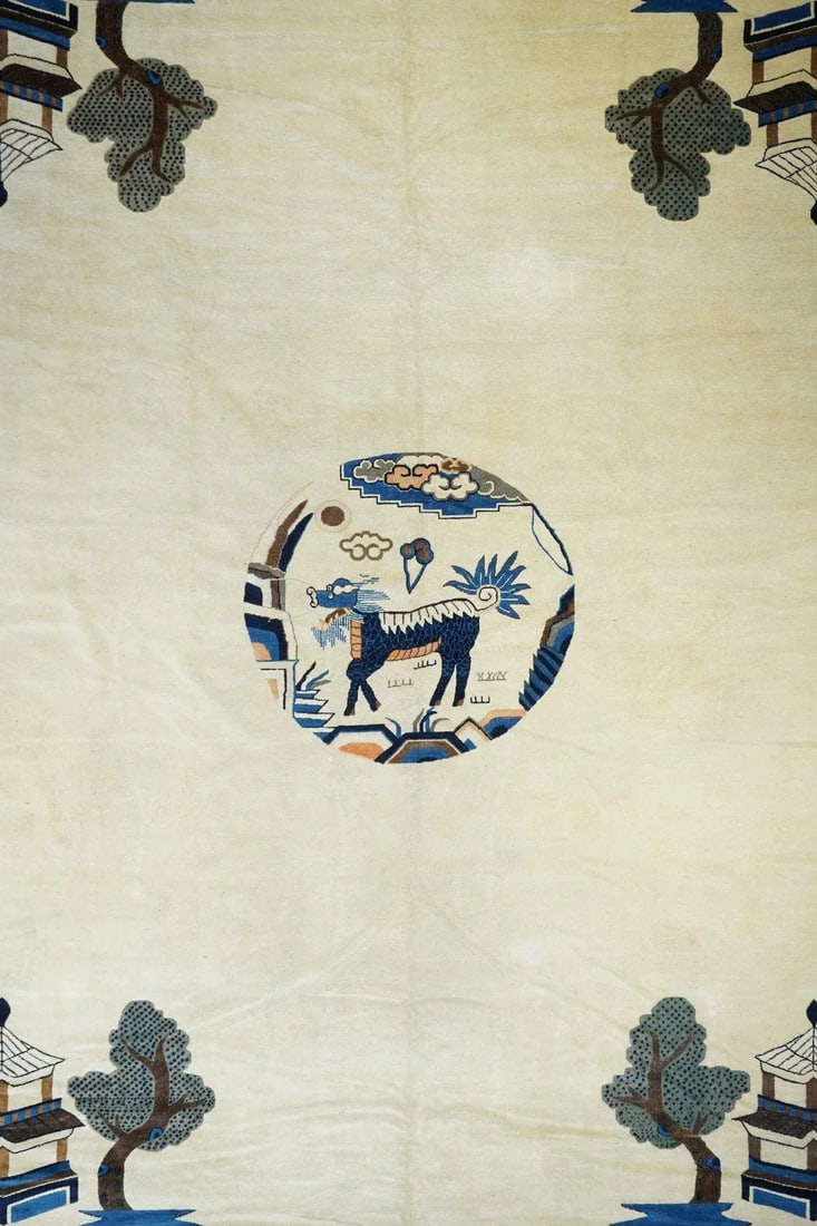 Antique Peking Rug 11'9'' x 14'2'' - 6