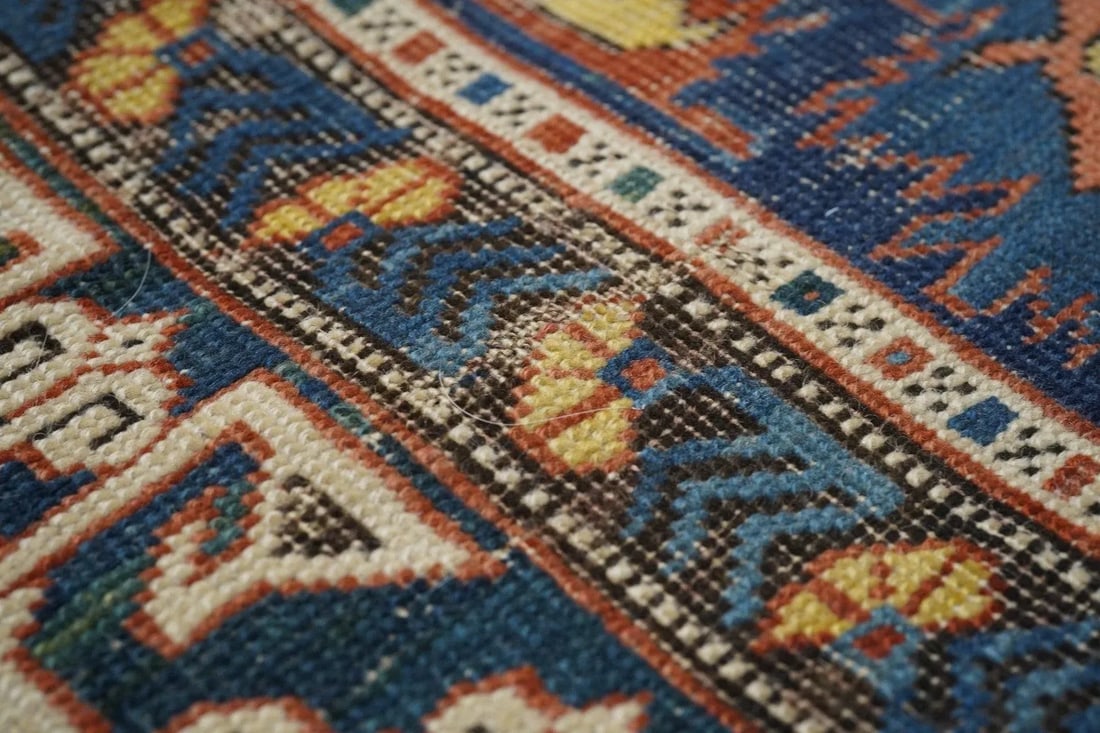 Antique Kuba Rug 3'4'' x 11'10'' - 10