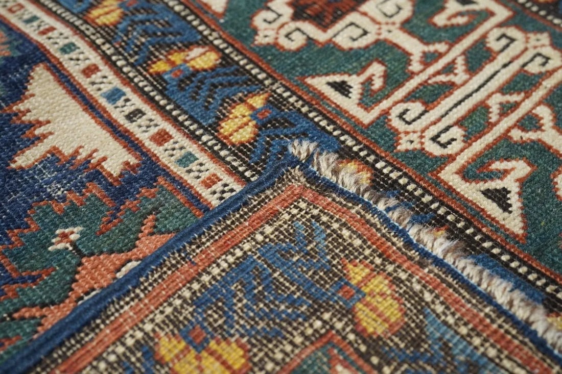 Antique Kuba Rug 3'4'' x 11'10'' - 2