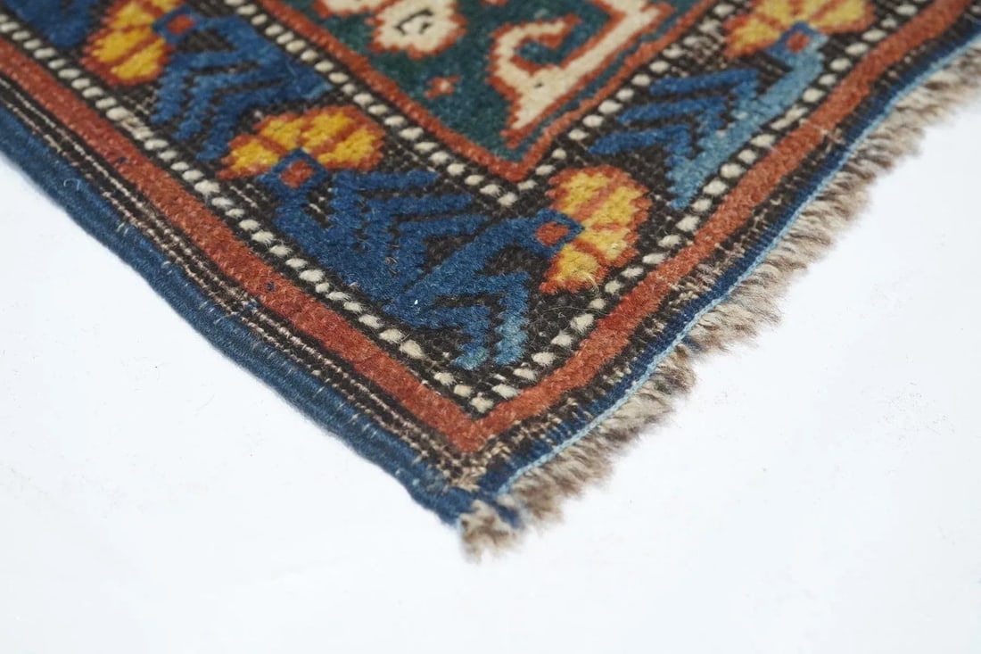 Antique Kuba Rug 3'4'' x 11'10'' - 4