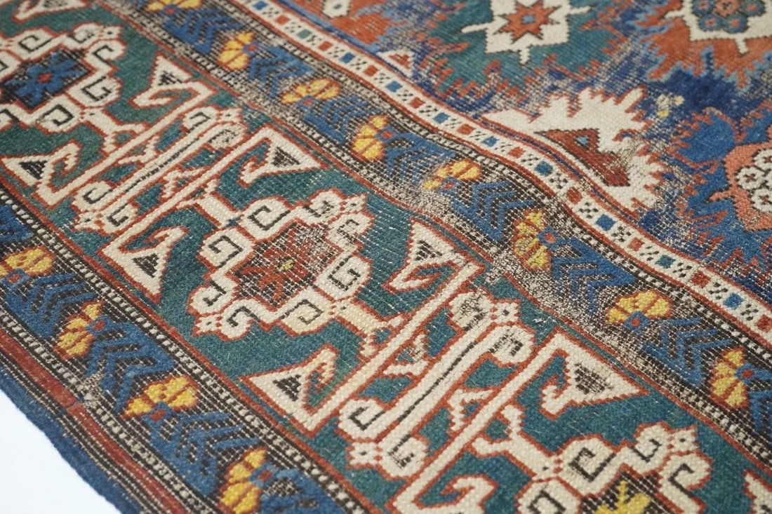 Antique Kuba Rug 3'4'' x 11'10'' - 5