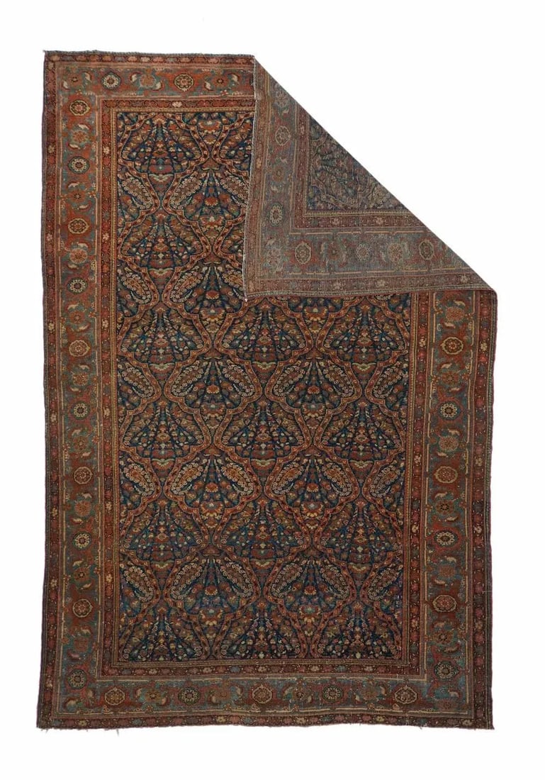 Antique Malayer Rug 4'4'' x 6'6'' - 4
