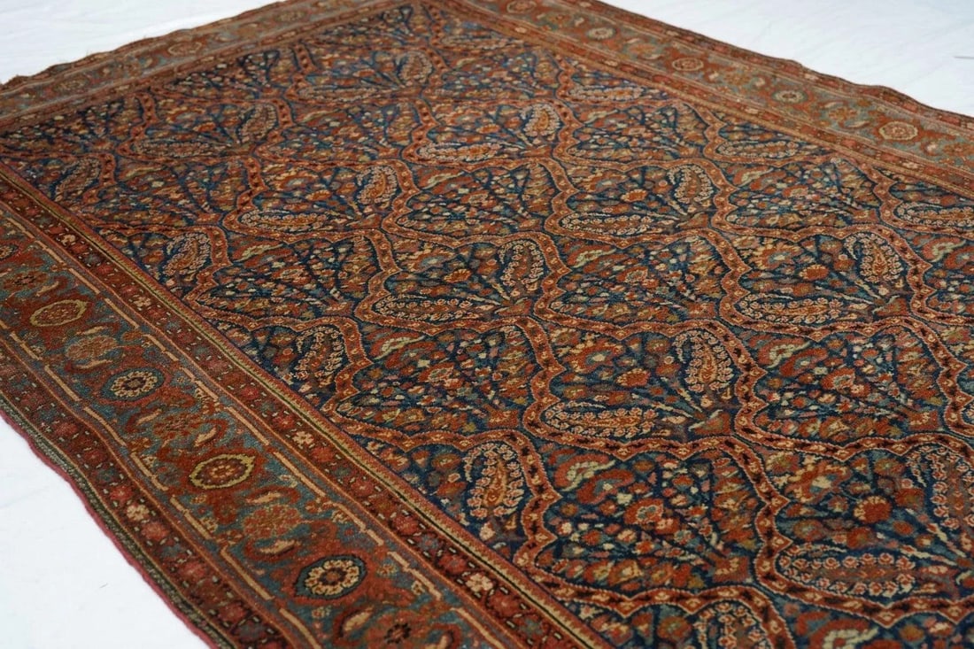 Antique Malayer Rug 4'4'' x 6'6'' - 8