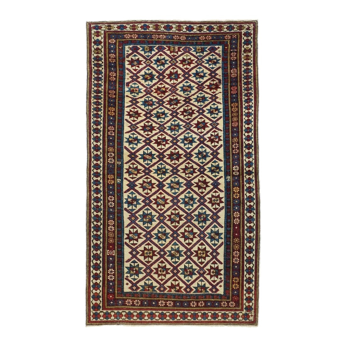 Late 18th Century Antique Shirvan Rug 2'6'' x 4'5'': Antique Shirvan Rug 2'6'' x 4'5''. Condition: Alterations: Unknown Imperfections: Some Imperfections Condition Notes: Good Dimensions: Height: 0.01 in. Width: 30 in. Depth: 53 in. Category: Rugs
