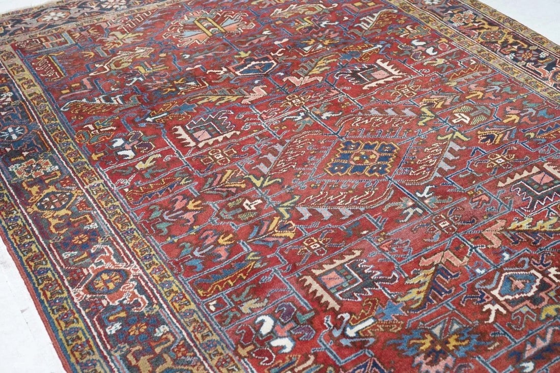 Vintage Heriz Rug 6'7'' x 9'9'' - 9