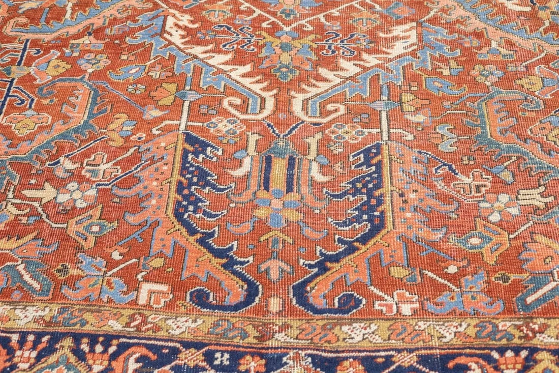 Antique Heriz Rug 9'2'' x 12'2'' - 10