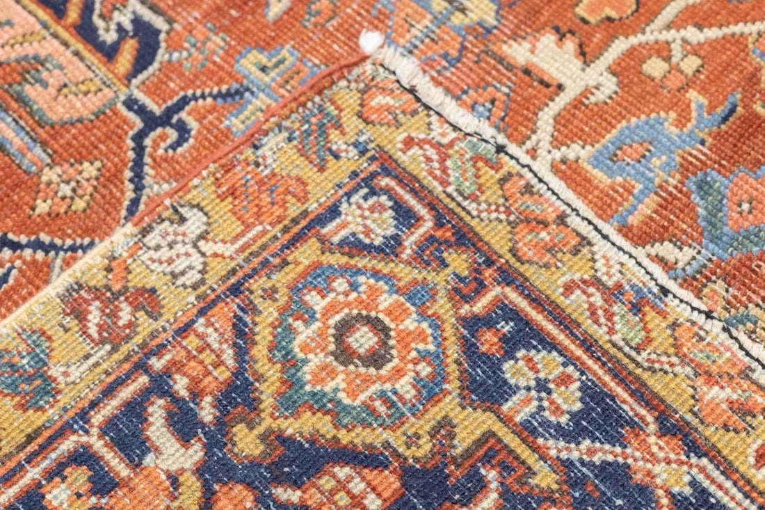 Antique Heriz Rug 9'2'' x 12'2'' - 2