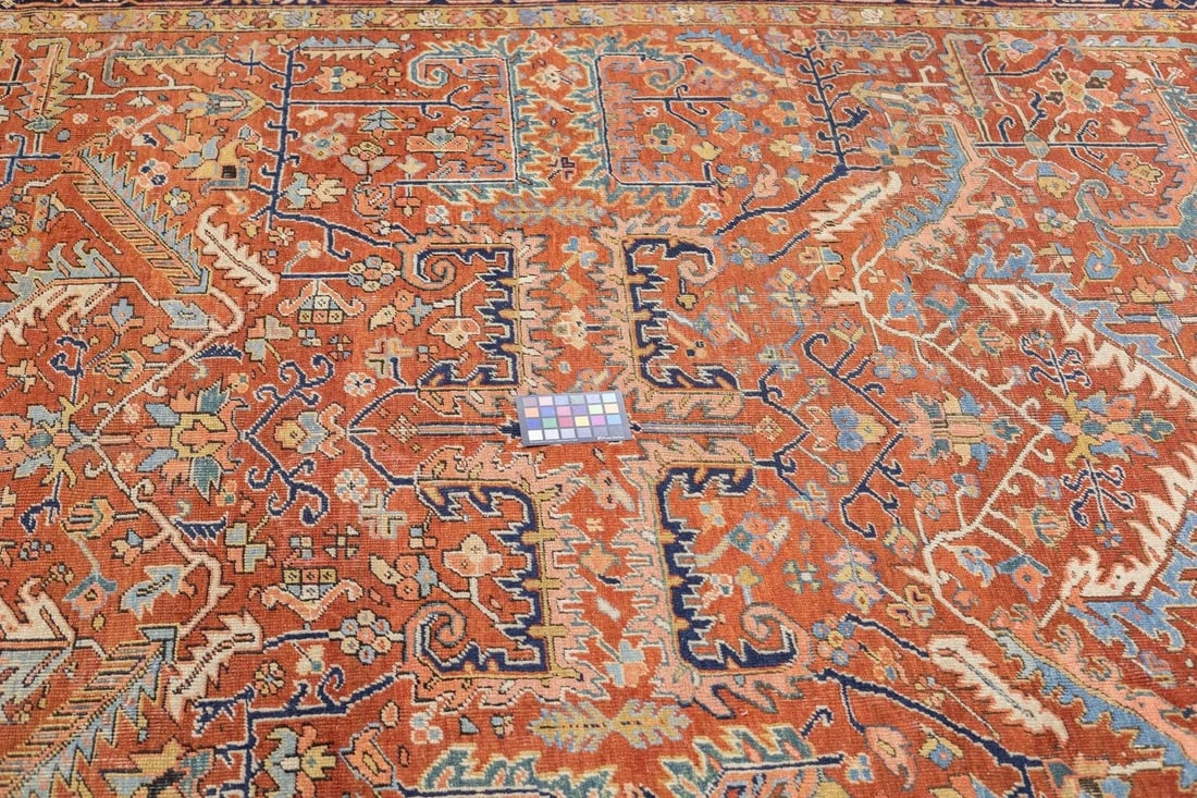Antique Heriz Rug 9'2'' x 12'2'' - 3