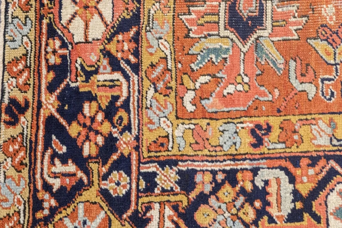 Antique Heriz Rug 9'2'' x 12'2'' - 9