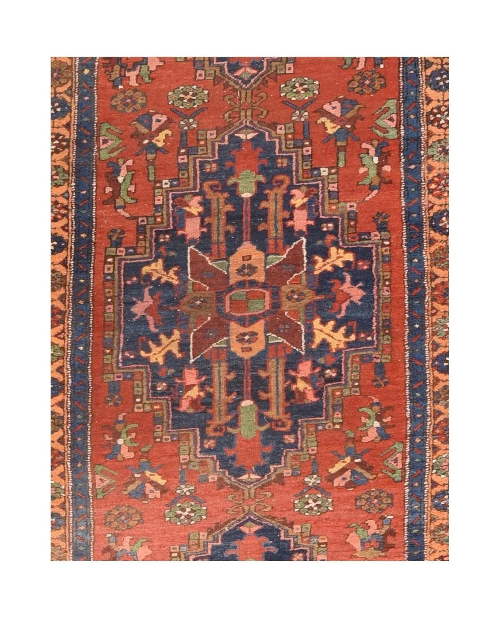 Antique Heriz Runner 3'6'' x 11' - 3