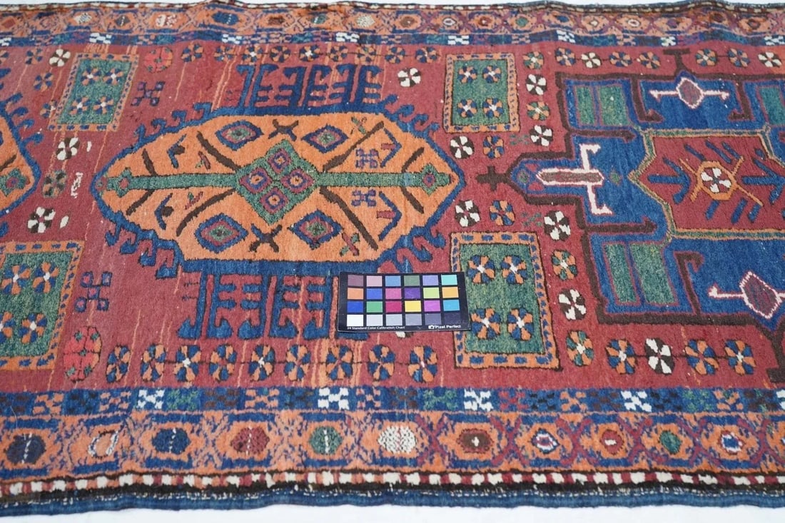 Antique Heriz Runner 3'4'' x 14'4'' - 10