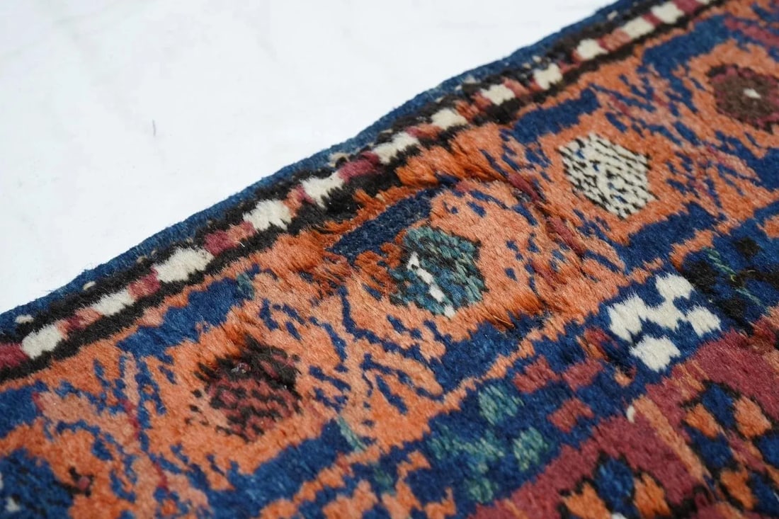 Antique Heriz Runner 3'4'' x 14'4'' - 11