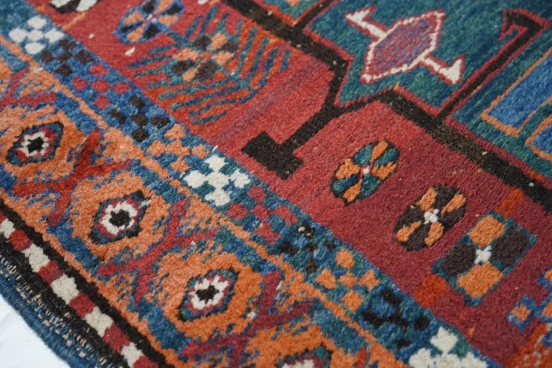 Antique Heriz Runner 3'4'' x 14'4'' - 7