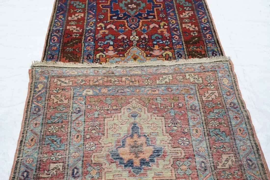 Antique Heriz Runner 3'3'' x 14'8'' - 2