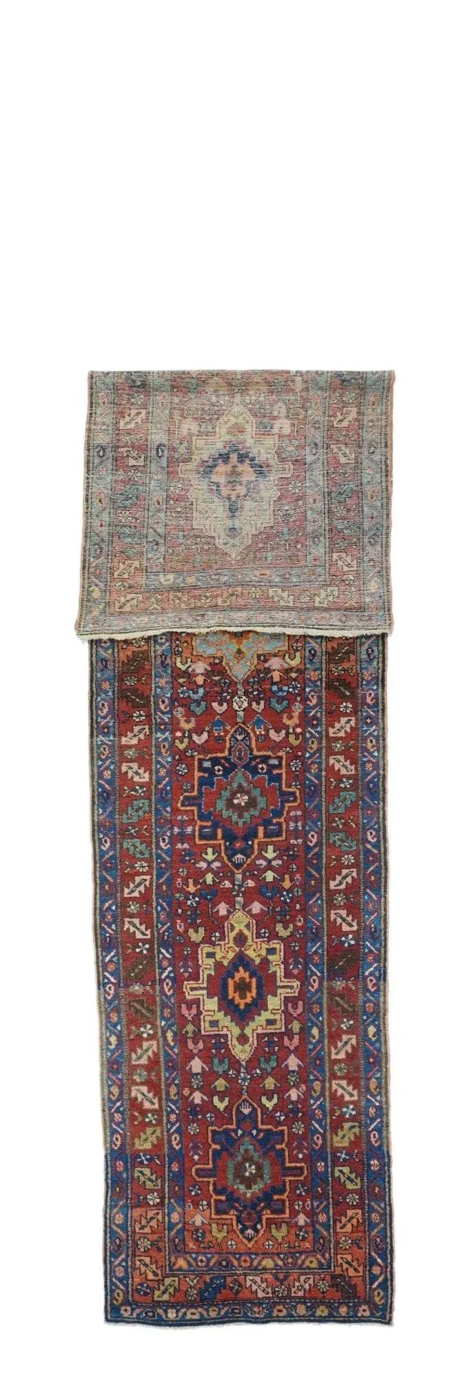 Antique Heriz Runner 3'3'' x 14'8'' - 3