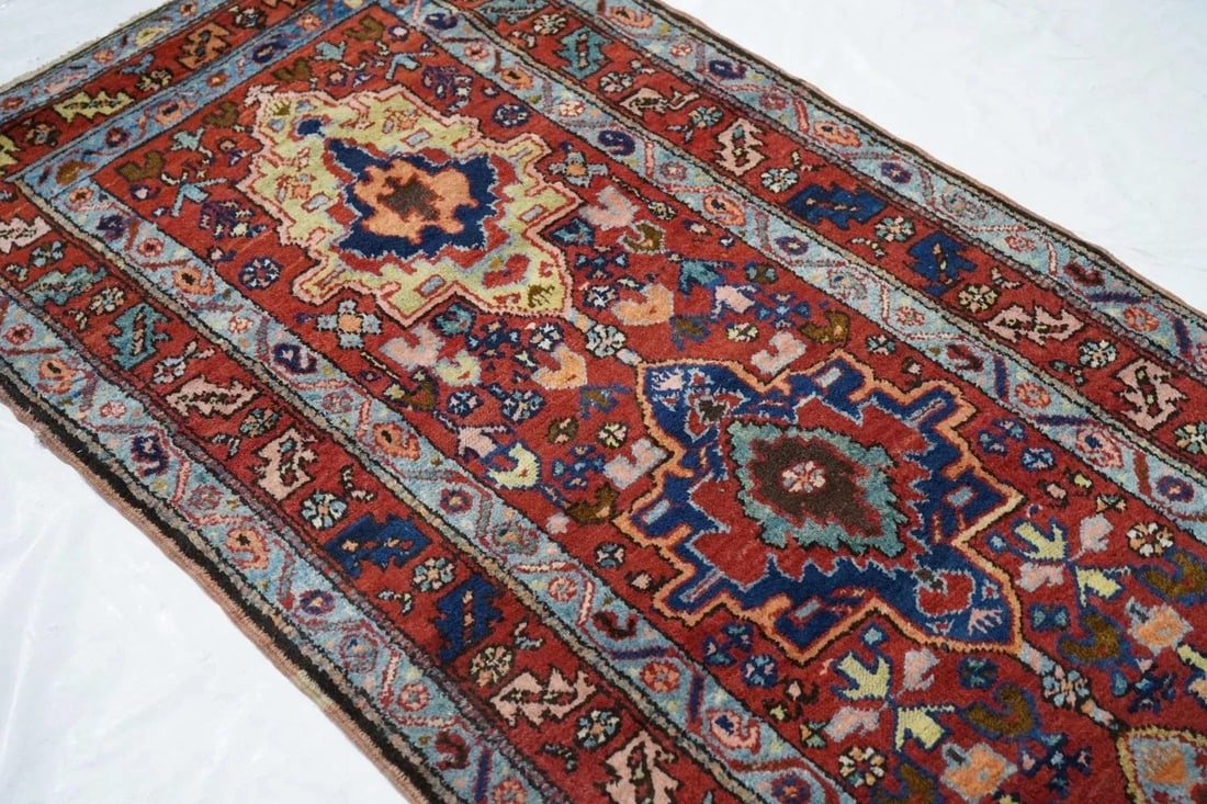 Antique Heriz Runner 3'3'' x 14'8'' - 6