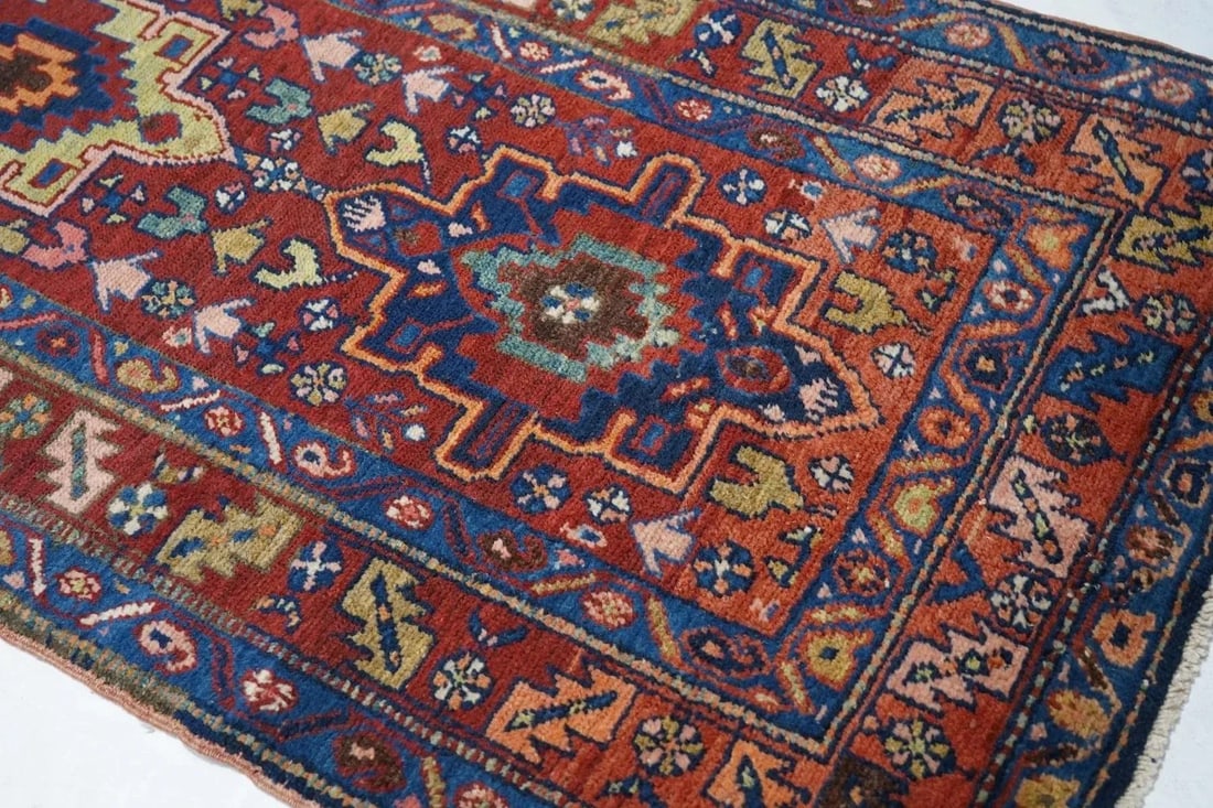 Antique Heriz Runner 3'3'' x 14'8'' - 7