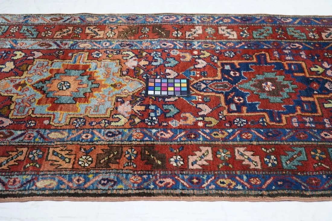Antique Heriz Runner 3'3'' x 14'8'' - 9
